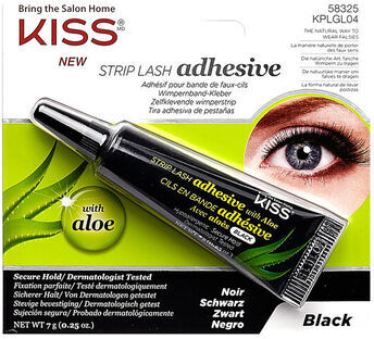 Kiss Ever Aloe Vera Adhesive Latex Lash Black 1 un