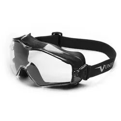 Vollsichtbrille 6x3 Black Edition, klar Rahmen schwarz, Scheibe PC, AF / AS / UV - schwarz