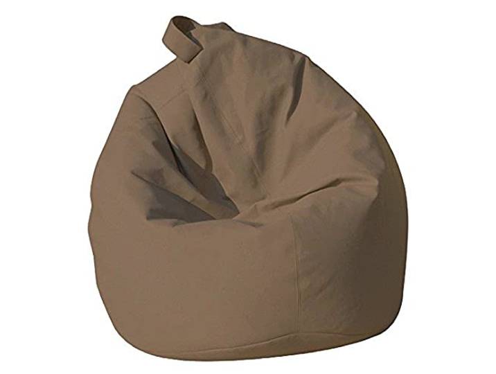 Dmora Eleganter Sitzsack, Farbe beige, Maße 80 x 120 x 80 cm