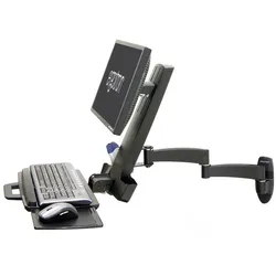 Ergotron Combo Arm Serie 200 schwarz fuer LCD bis 24 Zoll (45-230-200)