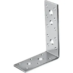 Winkelverbinder ohne Rippe, Stahl verzinkt, AG 40312
