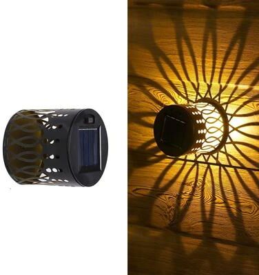 Uplift Picks Solar Outdoor Wall Light Projects Elegant Patterns Across Gardens And Patios a (1 Pc)