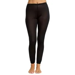 Damella Silk Leggings Schwarz Seide Large Damen