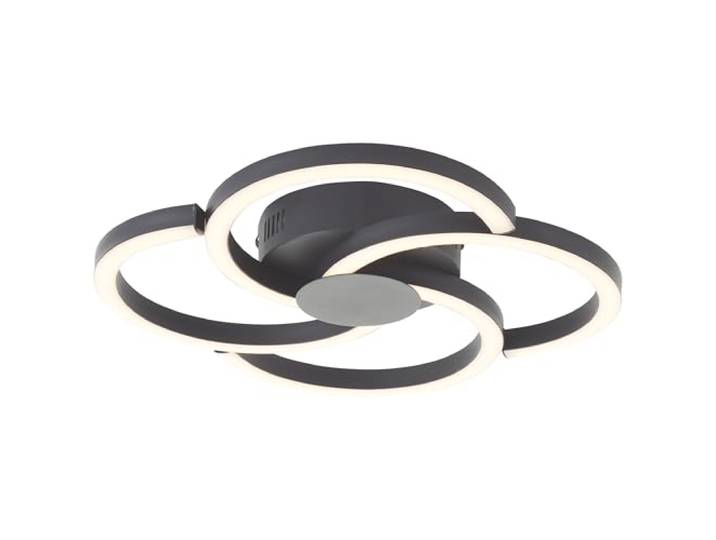 Brilliant LED Deckenleuchte Fico LED Deckenlampe, 34 cm, 2300 lm, 3000 K, Aluminium, schwarz