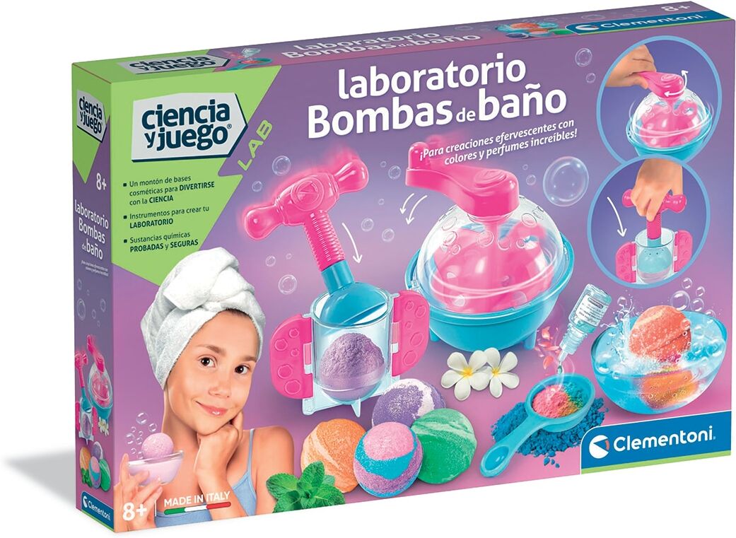 Clementoni Juego Laboratorio Bombas de Baño Ciencia y Juego .