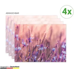 CoverYourDesk, Tischset, Tischset Kornblumen in der Morgenröte