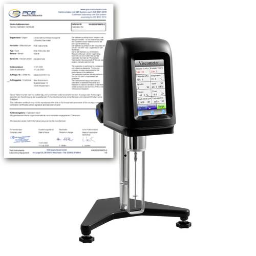 PCE Instruments PCE-RVI 10-ICA Viskositätsmessgerät kalibriert (ISO) Temperatur