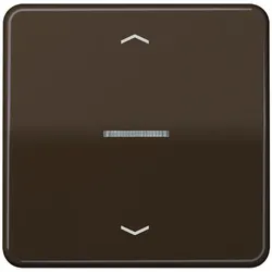 JUNG HOME Taster 1fach mit Pfeilsymbolen und Lichtleiter, Serie CD, braun, Bluetooth Mesh