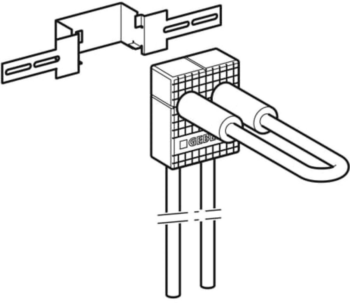 Geberit Mepla aansluitbox type L, 611.263.00.1