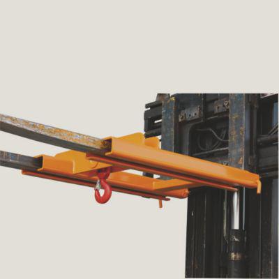 Eichinger-Industrie Lasthaken-Stapleraufsatz, für 2 Gabelstaplerzinken, bis 2000 kg, Stahl, reinorange RAL 2004
