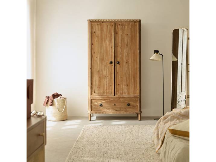 Schrank aus recyceltem Kiefernholz - Natur - Pine