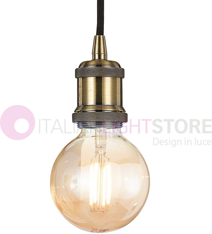 Frida Ideal Lux Sospensione Minimal Metallo Brunito O Rame