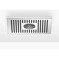 Dornbracht Regenbrause für Deckenanbindung, mit LED-Beleuchtung, eckig, 300x240mm, 28042980-47, Farbe: Champagne