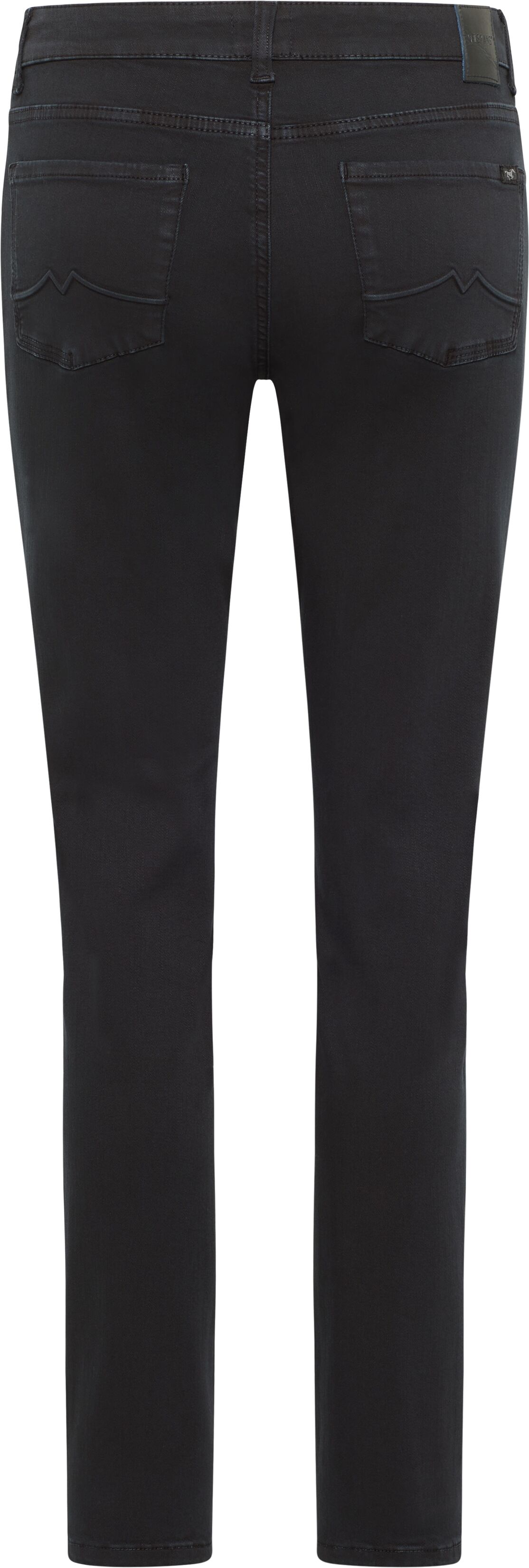Slim-fit-Jeans MUSTANG "Style Crosby Relaxed Slim", Damen, Gr. 36, Länge 34, blau (schwarz), Denim/Jeans, Obermaterial: 85% Baumwolle, 10% Elastomultiester, 5% Elasthan, slim fit, Jeans Slim-fit-Jeans schwarz 36, Länge 34