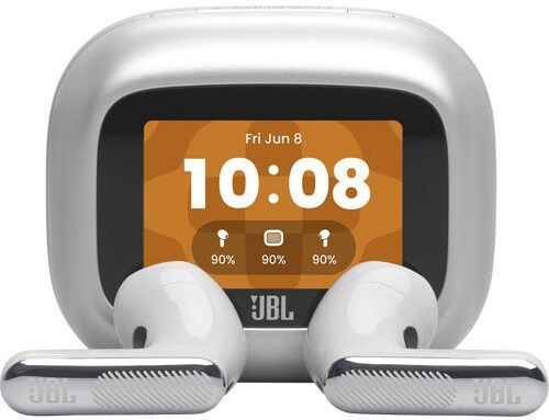 Auriculares True Wireless Noise Cancelling Bluetooth JBL Live Flex 4 - Prateado
