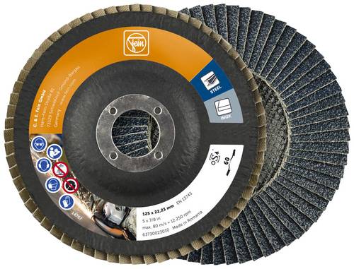 Fein 63730023010 Fächerschleifscheibe Durchmesser 125mm Körnung (num)=60 10St.