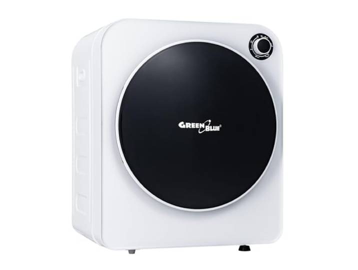 Green Blue GB410 Elektrische Wasdroger 3 kg vulgewicht Instelbare droogtijd 20-180 minuten 830 W vermogen Afvoerdroger voor kleding Vrijstaand of wandmontage
