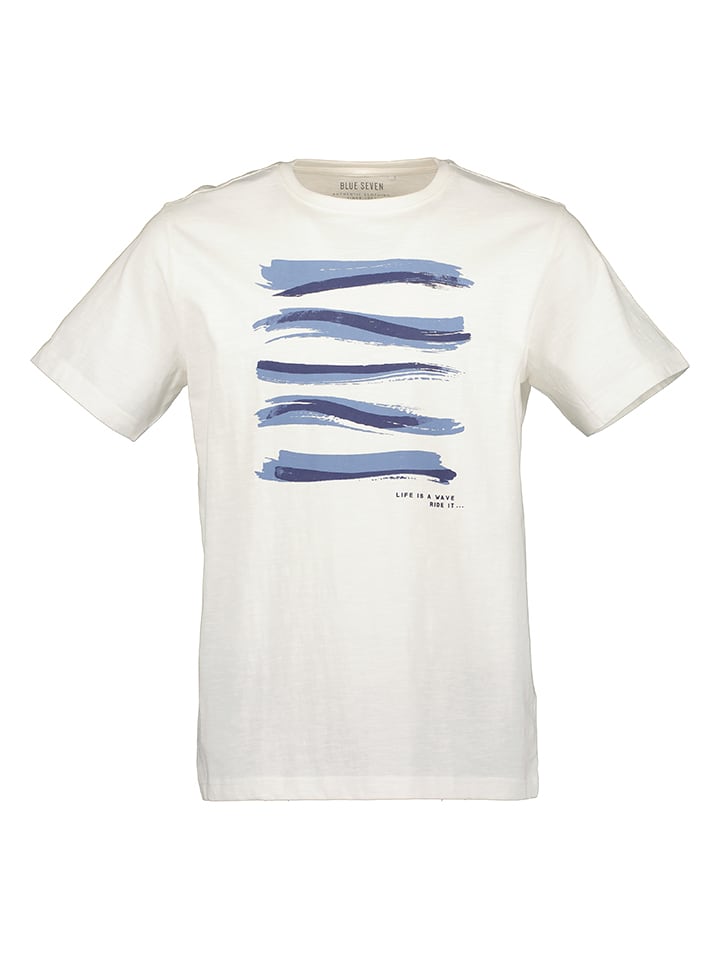 Blue Seven Shirt in Creme - XXL