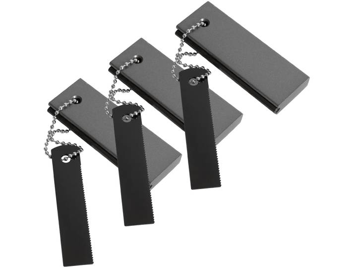 3er-Set Magnesium Feueranzünder mit Schaber und integriertem Feuerstahl