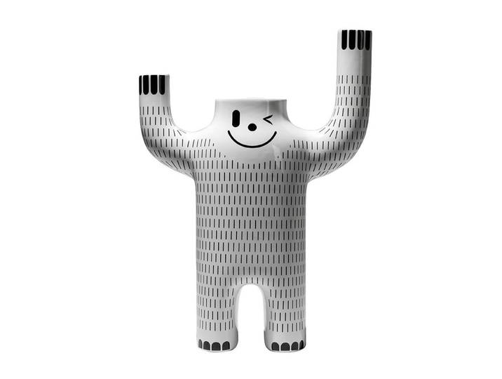 BD BARCELONA DESIGN vase HAPPY YETI (Large - Vase en céramique émaillée)