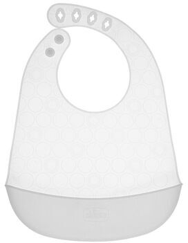 Chicco Babete de Silicone Macio +6M Cinzento 1 un