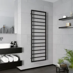 XIMAX Badheizkörper Pure Slim mit Mittenanschluss, 760 x 500 mm, Schwarz matt, 274 Watt - 760x500x70 mm, 274 Watt - Nein
