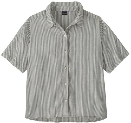 Patagonia Womens LW A/C Shirt, Solstice Stripe / Smolder Blue M