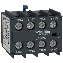 Schneider Electric LA1KN04 Hilfsschalterblock, 4Ö, Schraubklemmen