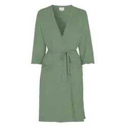 Damella Viscose Plain Wave Robe Hellgrün Bambus Large Damen