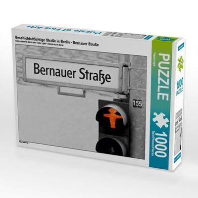 CALVENDO Puzzle Geschichtsträchtige Straße in Berlin - Bernauer Straße | 1000 Teile Lege-Größe 64 × 48 cm Foto-Puzzle für glückliche Stunden