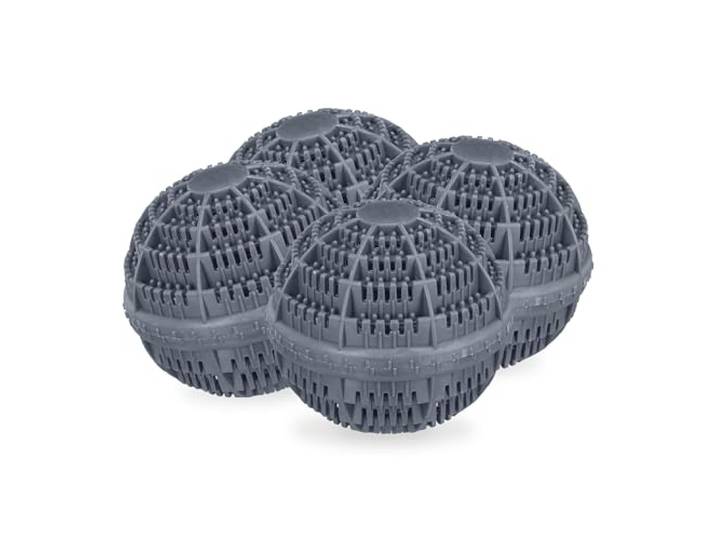 Relaxdays Boule de Lavage\, lot 4\, pour Machine à Laver\, protège l’Environnement et la Peau\, sans lessive\, Grise
