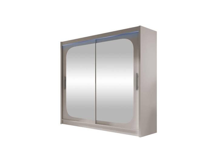 Mirjan24 Kleiderschrank London Viii, mit RGB LED Beleuchtung, Kaschmir, Rechteckig, 180x215x58 cm, Schlafzimmer, Kleiderschränke
