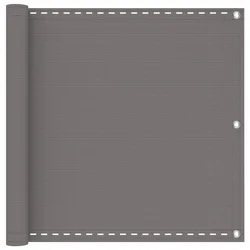 vidaXL Balkonsichtschutz Hellgrau 75 x 400 cm HDPE und Aluminium