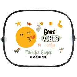 Auto Sonnenschutz Seitenscheibe personalisierbar im Design "Good Vibes"