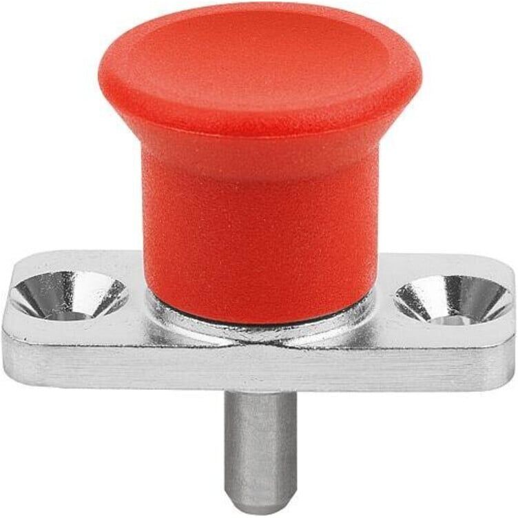KIPP Arretierbolzen Mini Anschraubflansch D=10 S=10 L4=20 A=38 Form C (K2001.33102084)