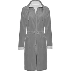 Vandyck Damen-Bademantel Chicago mit Reißverschluss mole grey S
