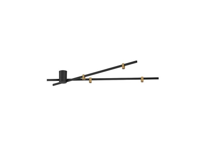 Wever & Ducré Lighting Deckenlampe Trace Spin 1.0, dimmbar, schwarz, für Wohn- / Esszimmer, Aluminium, Modern, Deckenlampe