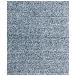 Uni-Teppich 60 x 90 cm Wolle Grau Stone