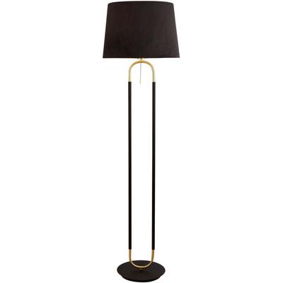 SEARCHLIGHT Stehlampe "Stehlampe Jazz, 1-flammig", gold (messingfarben, schwarz), 1, Ø 45cm H: 161cm, 1 Stk., Leuchten, Klassisches Ambiente, Stehlampe