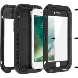 Love Mei Full protection Series (Apple iPhone 7, Apple iPhone 8), Smartphone Hülle, Schwarz