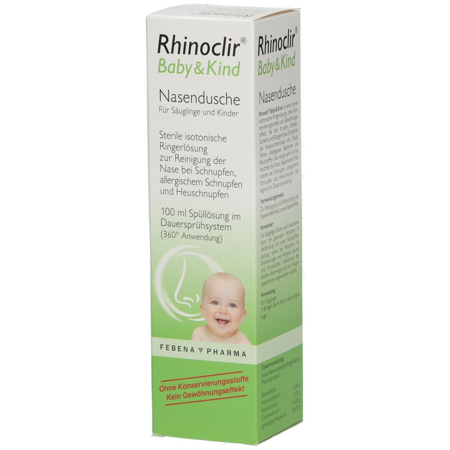 Rhinoclir Baby & Kind Nasendusche Lösung 100 ml