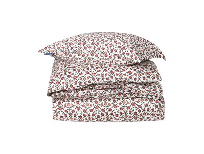 Lexington Ensemble de literie Flower printed cotton sateen White-red-green-beige, 50x60 cm/150x210 cm