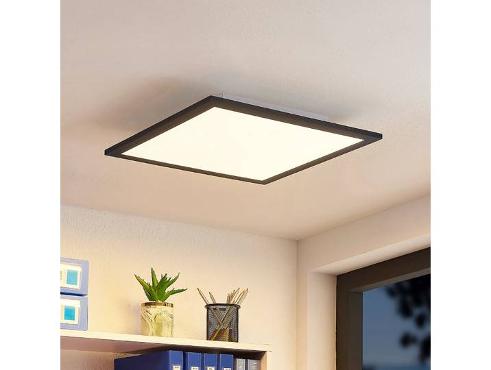 Nelios Plafonnier LED 2700-6500k 40x40 Black - Lindby - Cuisine - Moderne - Plastique - Angulaire