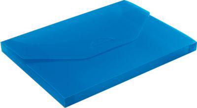 EICHNER Sammelbox, überbreit, Steckverschluss, Polypropylen, 5 Stück, transparent-blau