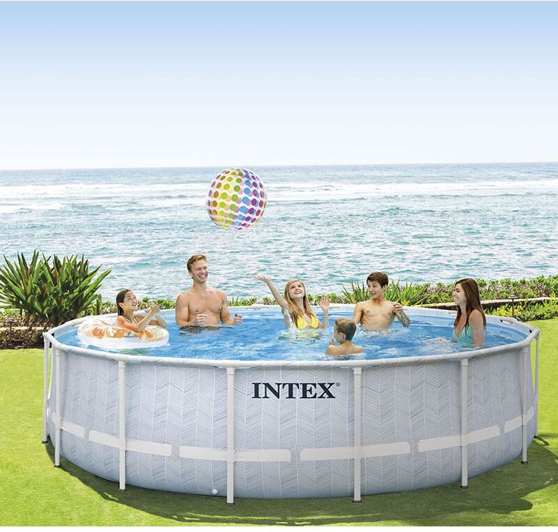 Piscine tubulaire Intex Prism Frame Chevron 4.88 x 1.22m