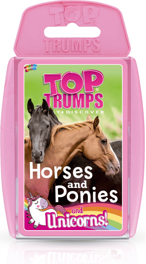 Top Trumps Horses, Ponies ; Unicorns Card Game by Winning Moves, Ages 6+, Family Card Game