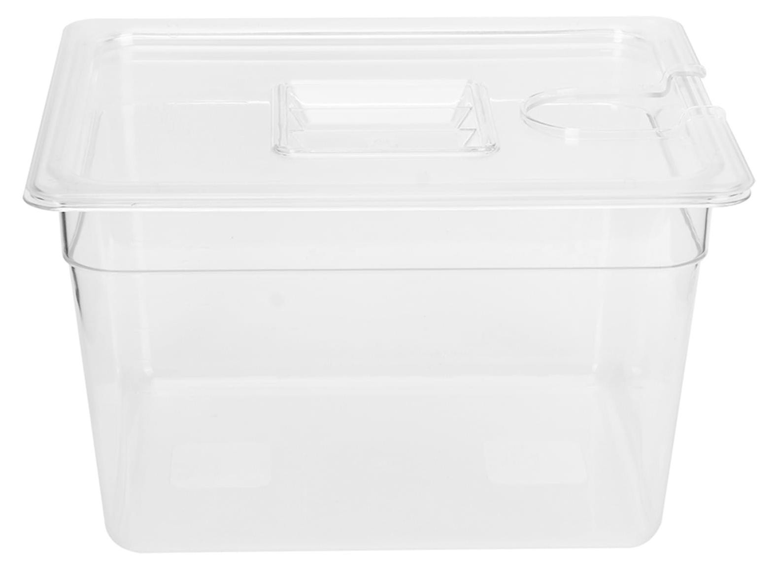 Dripio Inklapbare Sous-vide-container met deksel, 11,71 liter, Polycarbonaat