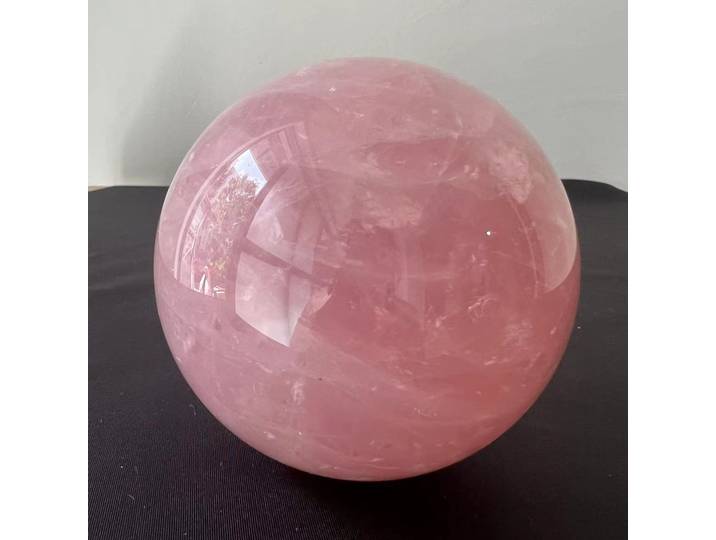 Boule de cristal de Quartz Rose naturel 10-11cm, sphère de Massage polie, décor de salle de guérison Reiki, cristal Rose