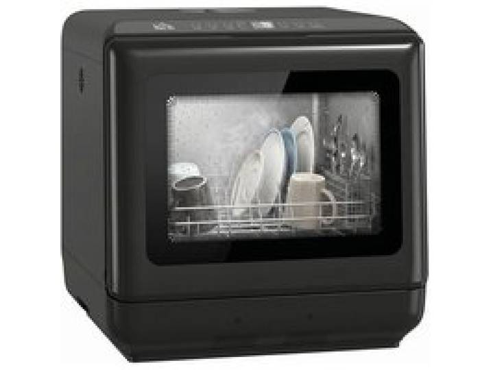 Lave-vaisselle de table mini lave-vaisselle avec réservoir de 6 litres 5 programmes affichage LED séchage noir