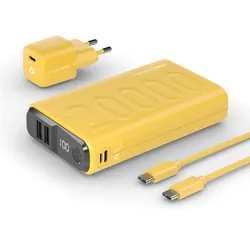 RealPower PB-20000 Lithium Polymer (LiPo) 20000 mAh Gelb